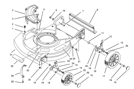 Part Location Diagram of 93-3191 Lawn Boy Decal - No Rust